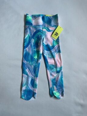 all in Motion toddler Girls high rise Leggings tie Dye size XS 4/5